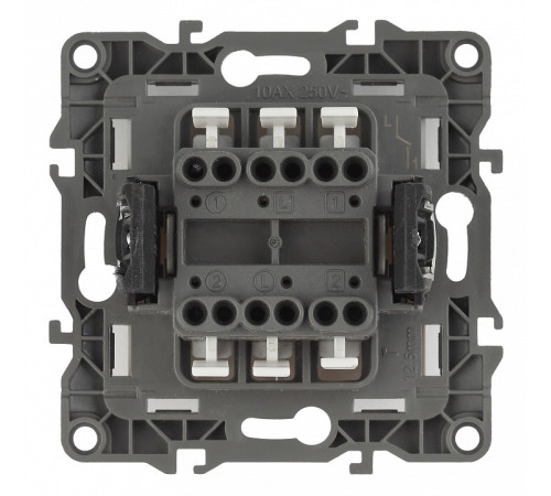 Переключатель двухклавишный без рамки Эра Эра 12 12-1104-04