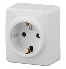 Накладка для розетки с заземлением и со шторками Эра Эра Эксперт 11-2204-01