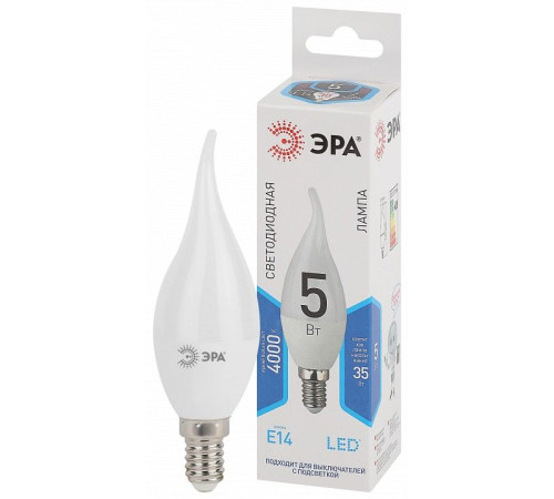 Лампа светодиодная Эра Стандарт LED BXS-5W-840-E14