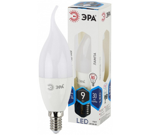 Лампа светодиодная Эра Стандарт LED BXS-9W-840-E14