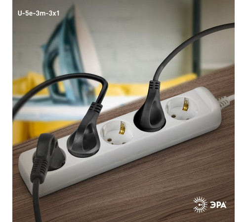 Удлинитель Эра U-5e-3m-3x1
