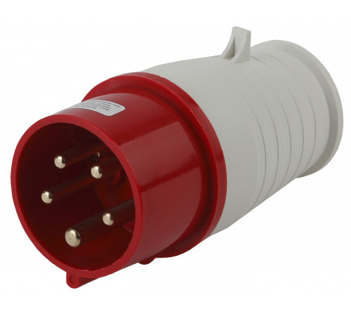 Вилка прямая 3P+PE+N Эра V-16-3P-PE-N-IP44