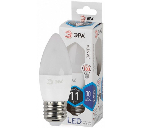 Лампа светодиодная Эра Стандарт LED B35-11W-840-E27