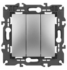 Выключатель трехклавишный без рамки Эра Эра Elegance 14-1107-03