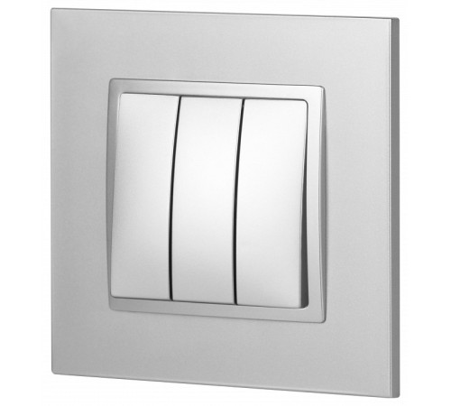 Выключатель трехклавишный без рамки Эра Эра Elegance 14-1107-03