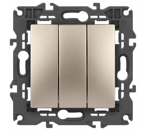 Выключатель трехклавишный без рамки Эра Эра Elegance 14-1107-04