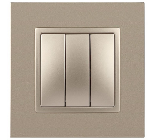 Выключатель трехклавишный без рамки Эра Эра Elegance 14-1107-04