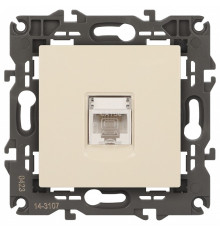 Розетка Ethernet RJ-45 без рамки Эра Эра Elegance 14-3107-02