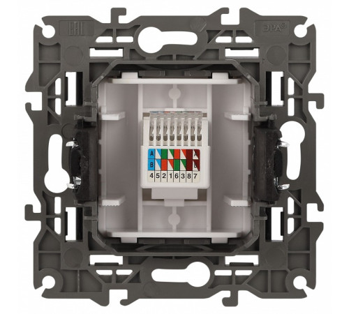 Розетка Ethernet RJ-45 без рамки Эра Эра Elegance 14-3107-05