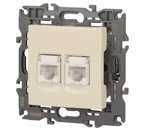 Розетка Ethernet RJ-45 без рамки Эра Эра Elegance 14-3108-02