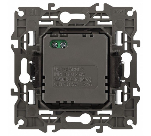 Розетка 2хUSB type A без рамки Эра Эра Elegance 14-4110-04