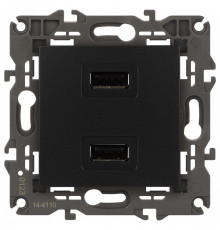 Розетка 2хUSB type A без рамки Эра Эра Elegance 14-4110-05