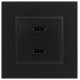 Розетка 2хUSB type A без рамки Эра Эра Elegance 14-4110-05