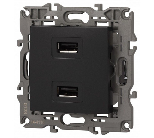 Розетка 2хUSB type A без рамки Эра Эра Elegance 14-4110-05