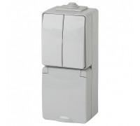 Блок с розеткой и выключателем Эра Эра Эксперт 11-7608-03