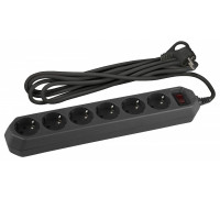 Удлинитель с выключателем Эра  USF-6es-3m-B-BOX