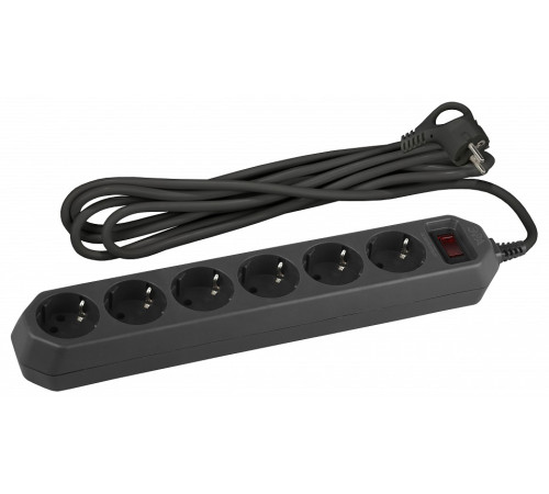 Удлинитель с выключателем Эра USF-6es-5m-B-BOX