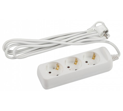 Удлинитель ЭРА U-3e 3 розетки с заземлением 3 м 3х1.5 мм² U-3e-3m-3x1,5