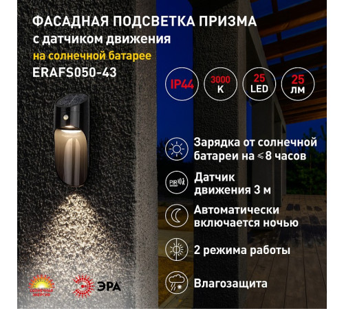 Накладной светильник Эра ERAFS050-43