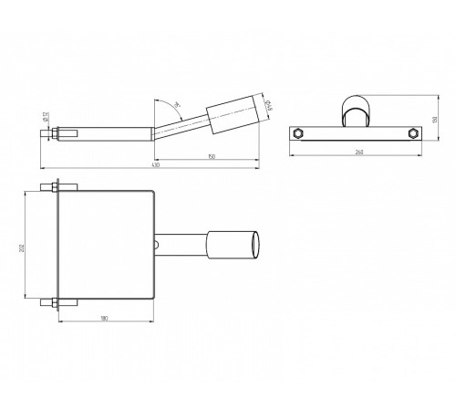 Основание на штанге Эра SPP-AC6-0-150-048