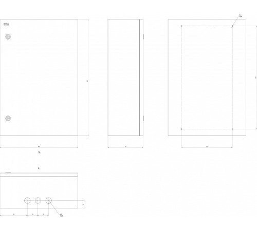 Электрический щиток накладной Эра SHMPg-07_IP54_SIMPLE