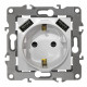 Розетка с заземлением и со шторкой и 2хUSB, без рамки Эра Эра 12 12-4109-01