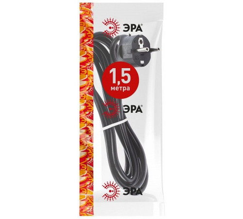 Сетевой провод Эра UX-3x0,75-1,5m-B
