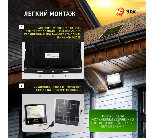 Настенно-потолочный прожектор Эра ERAPRO-150