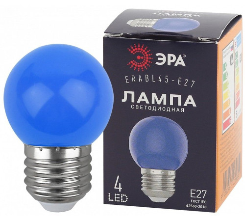Лампа светодиодная Эра ERABL45-E27