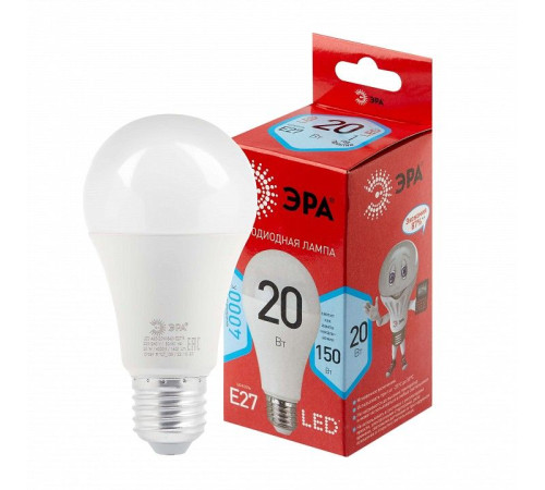 Лампа светодиодная Эра LED A65-20W-840-E27 R