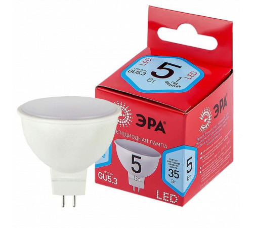 Лампа светодиодная Эра LED MR16-5W-840-GU5.3 R