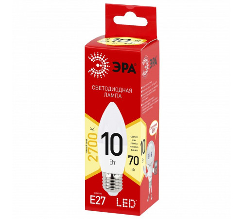 Лампа светодиодная Эра LED B35-10W-827-E27 R