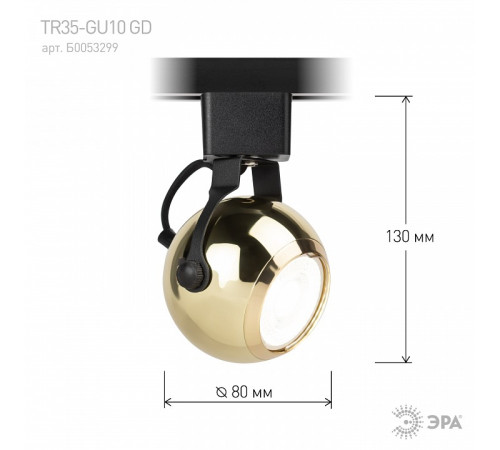 Светильник на штанге Эра TR35-GU10 GD