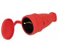 Розетка с заземлением Эра  RX10-R-IP44