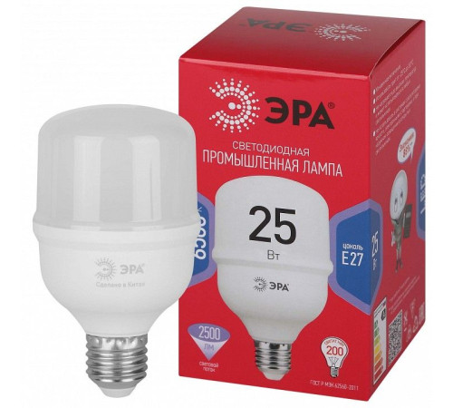 Лампа светодиодная Эра LED POWER T70-25W-6500-E27 R