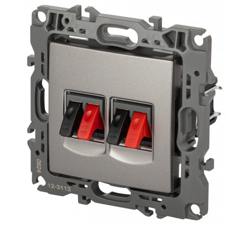 Розетка акустическая без рамки Эра Эра 12 12-3112-16