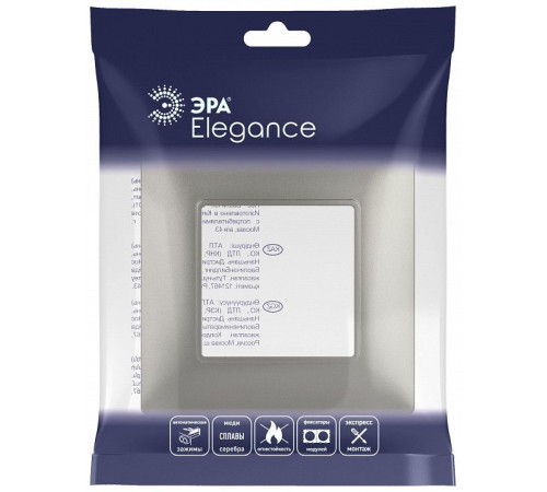 Рамка на 1 пост Эра Эра Elegance 14-5001-16