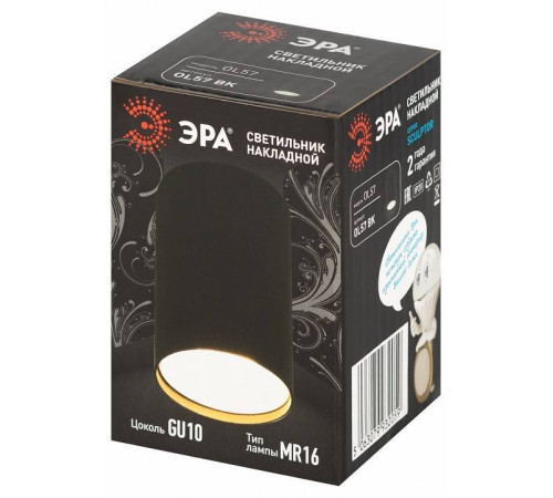 Накладной светильник Эра OL57 BK