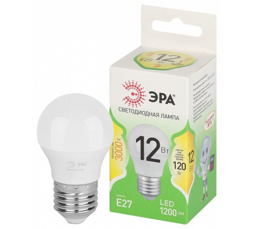 Лампа светодиодная Эра Green Line LED P45-12W-830-E27 GL