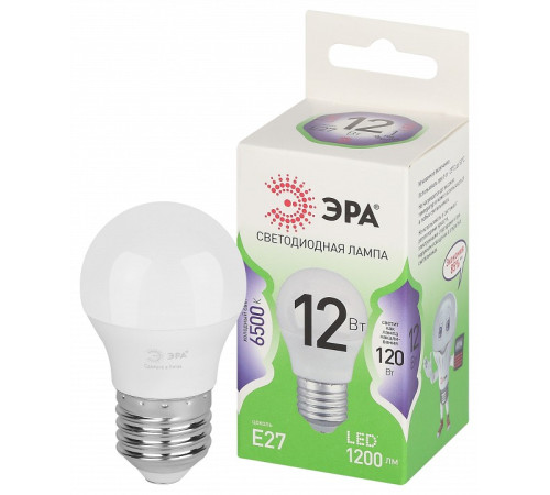 Лампа светодиодная ЭРА Green Line Шар P45 12 Вт E27 6500 К LED P45-12W-865-E27 GL