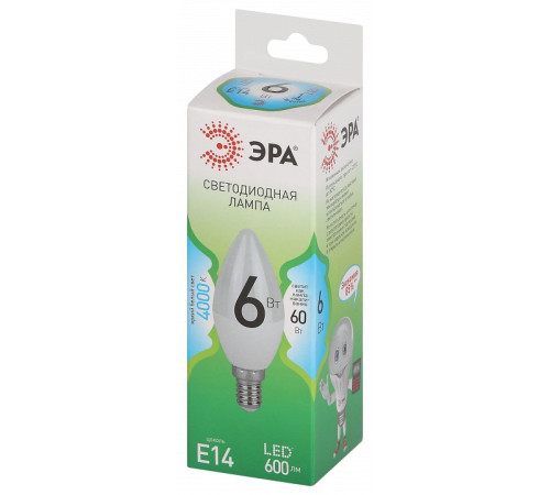 Лампа светодиодная Эра Green Line LED B35-6W-840-E14 GL