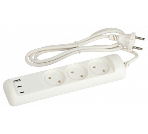 Удлинитель Эра U-3-1,5m-USB-W