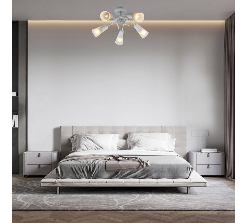 Люстра на штанге Escada Calla 1109/5P White