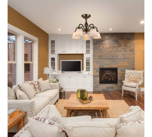 Люстра на штанге Escada Versailles 1114/5PL Bronze