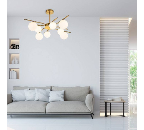 Люстра на штанге Escada Sphere 642/8P Brass