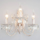 Бра Eurosvet Alda 3305/3 белый с золотом/прозрачный хрусталь Strotskis