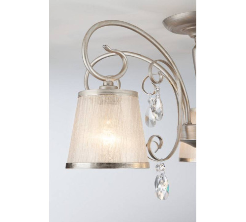 Потолочная люстра Eurosvet Liona 60065/5 серебро