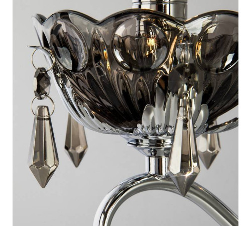 Бра Eurosvet Teodore 10103/1 хром/дымчатый хрусталь Strotskis