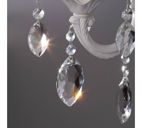 Бра Eurosvet Veletta 10108/1 белый/прозрачный хрусталь Strotskis