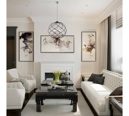 Подвесная люстра Eurosvet Sorrel 60105/5 черный